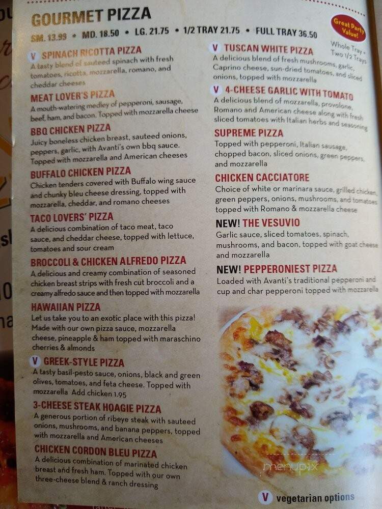 Avanti Gourmet Pizza - Medina, NY