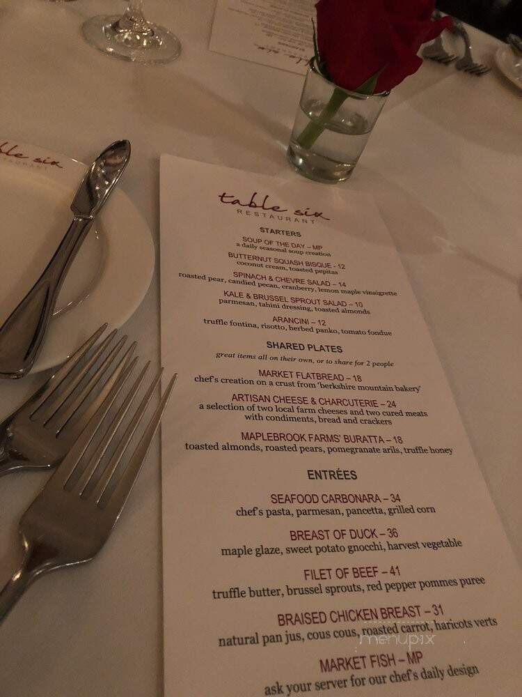 Table Six Restaurant - Lenox, MA