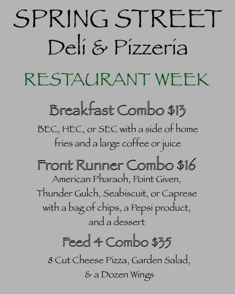 Spring Street Deli & Pizzeria - Saratoga Springs, NY