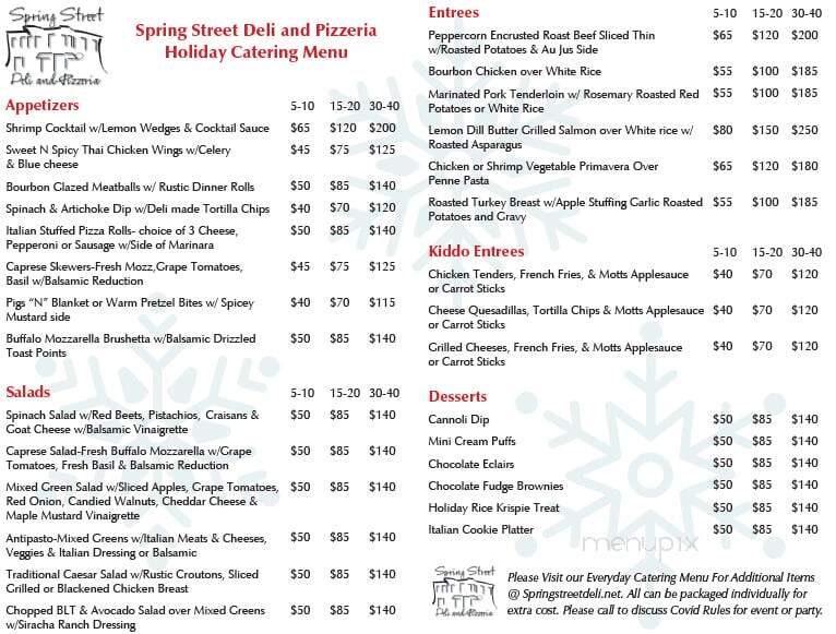 Spring Street Deli & Pizzeria - Saratoga Springs, NY