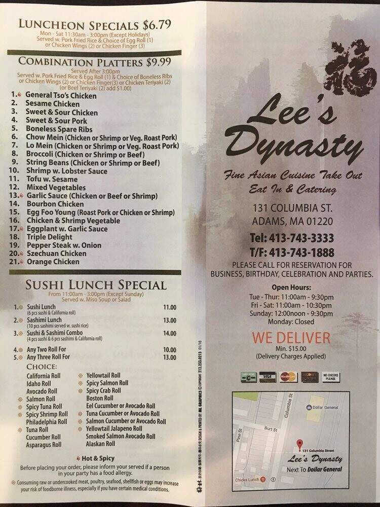 Lee's Dynasty - Adams, MA