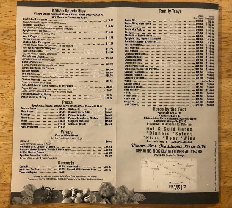 Franco's Pizza - Nanuet, NY