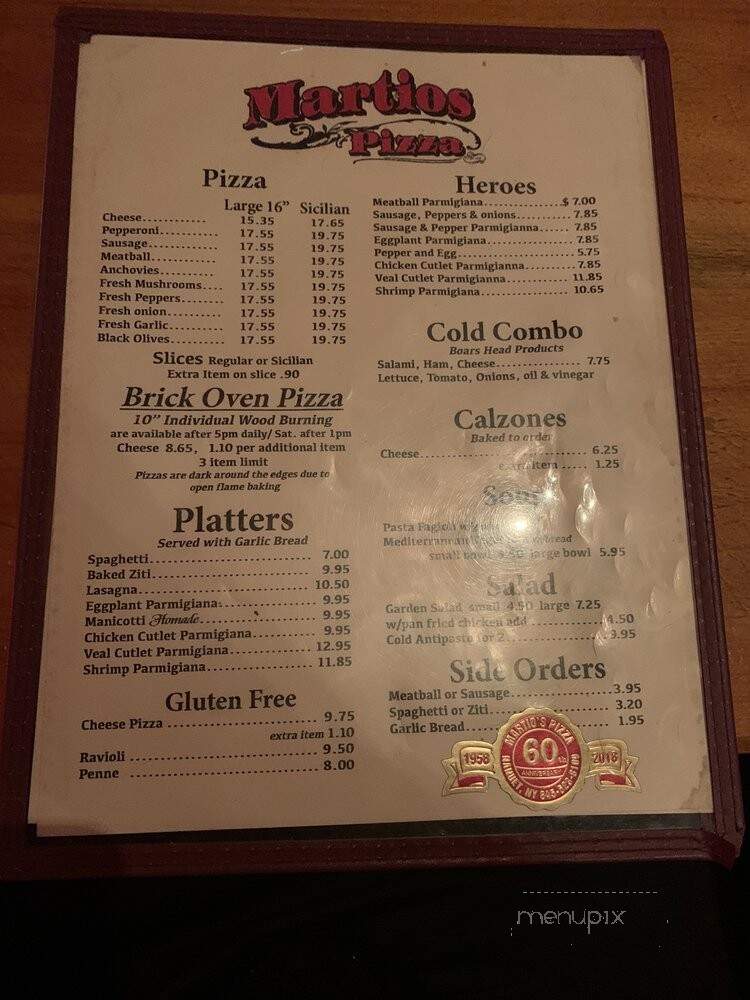 Martio's Pizza - Nanuet, NY