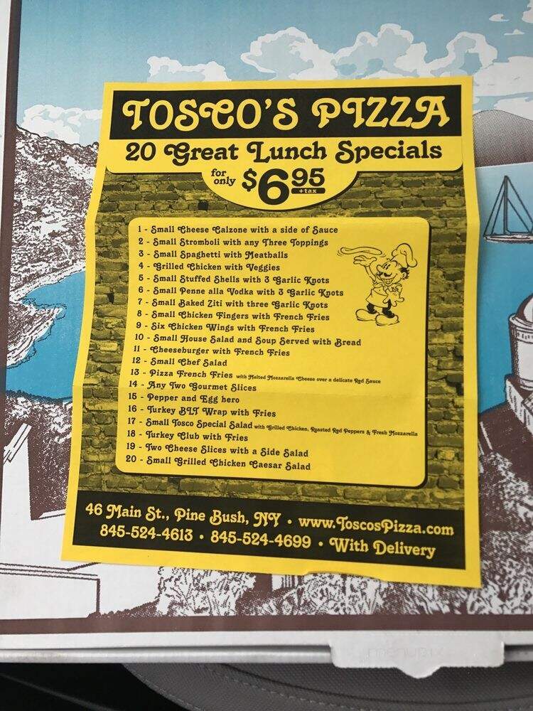 Tosco's Pizzeria - Pine Bush, NY