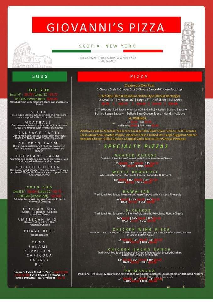 Giovanni's Pizza - Scotia, NY