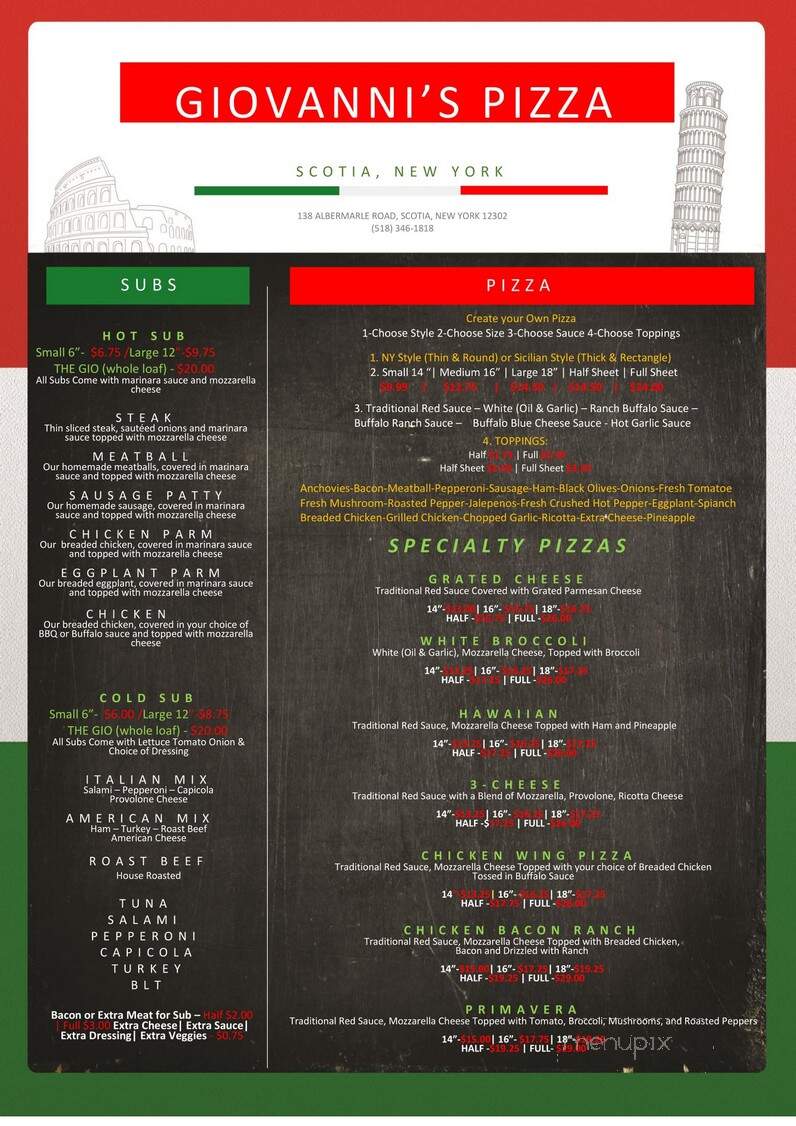 Giovanni's Pizza - Scotia, NY