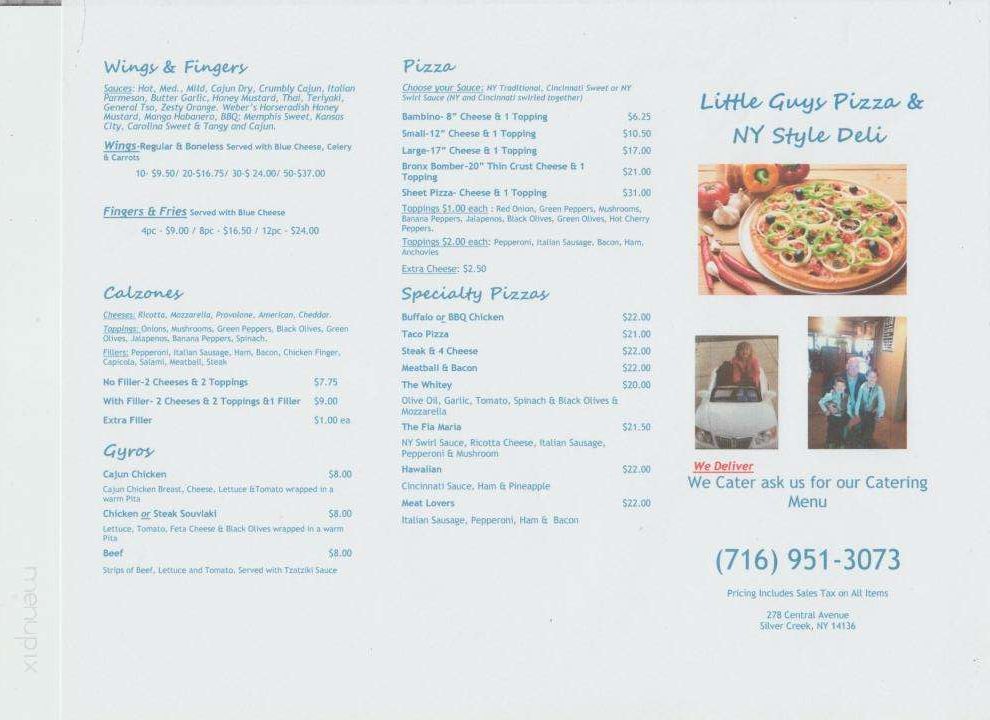 Little Guys Pizza - Silver Creek, NY