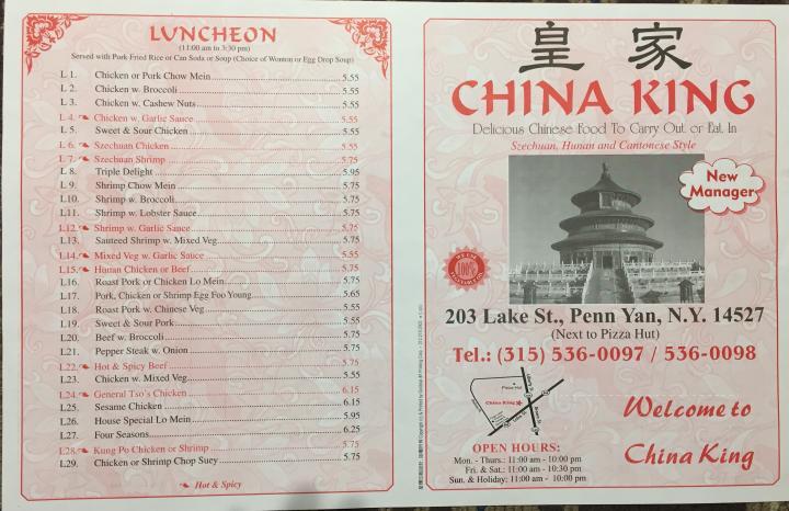 China King - Penn Yan, NY