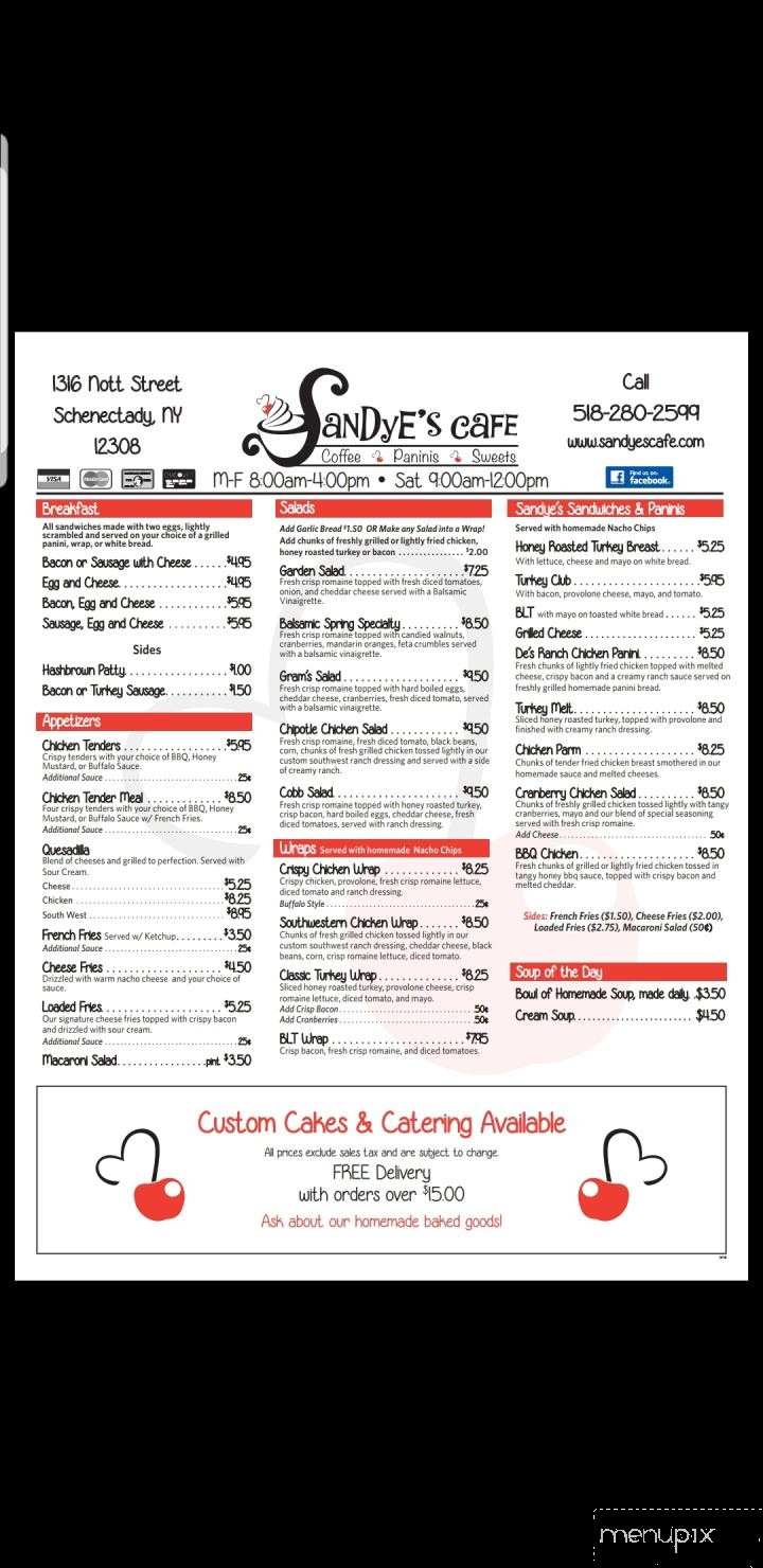 Sandyes Cafe - Schenectady, NY