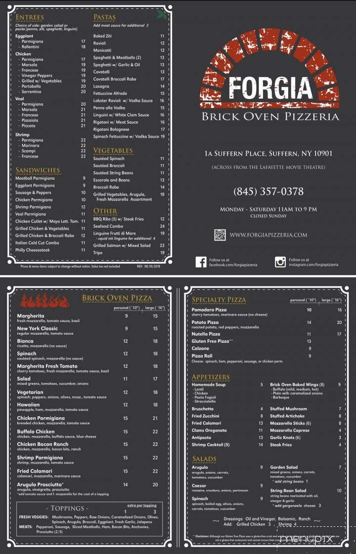 Forgia Brick Oven Pizzeria - Suffern, NY