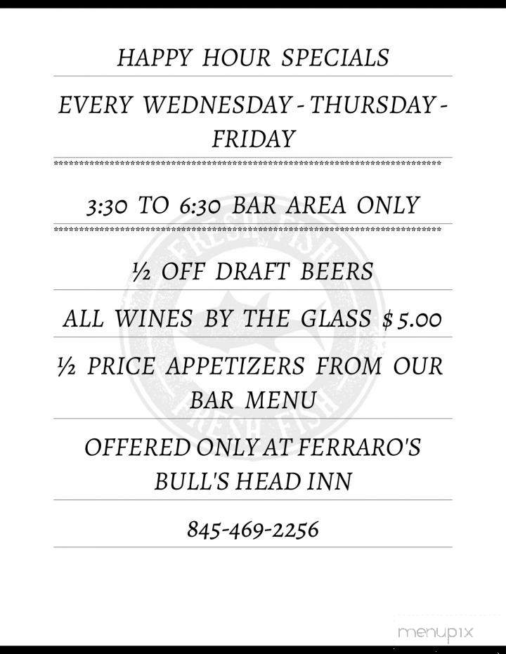 Ferraro's Bull's Head Inn - Campbell Hall, NY