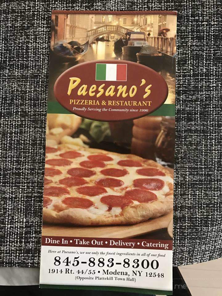 Paesano's Pizzeria - Modena, NY