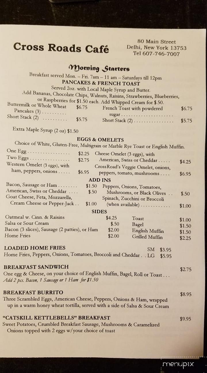 Cross Roads Cafe & Coffee Bar - Delhi, NY