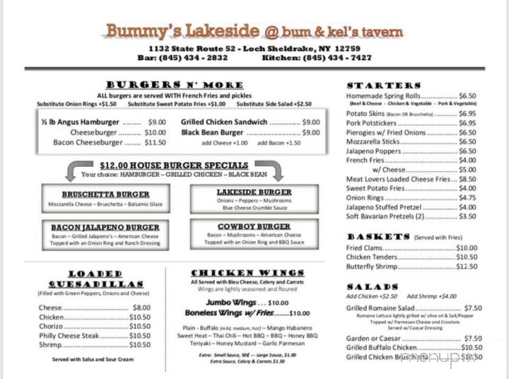 Bum & Kel's Lakeside Tavern - Loch Sheldrake, NY