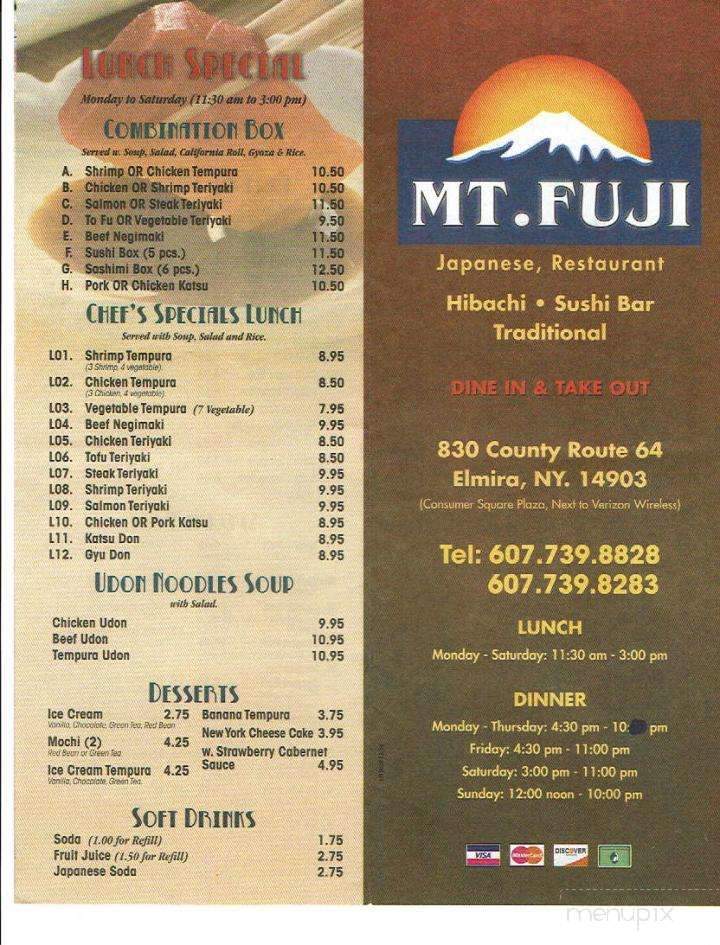 Mt.Fuji Hibachi Restaurant - Elmira, NY