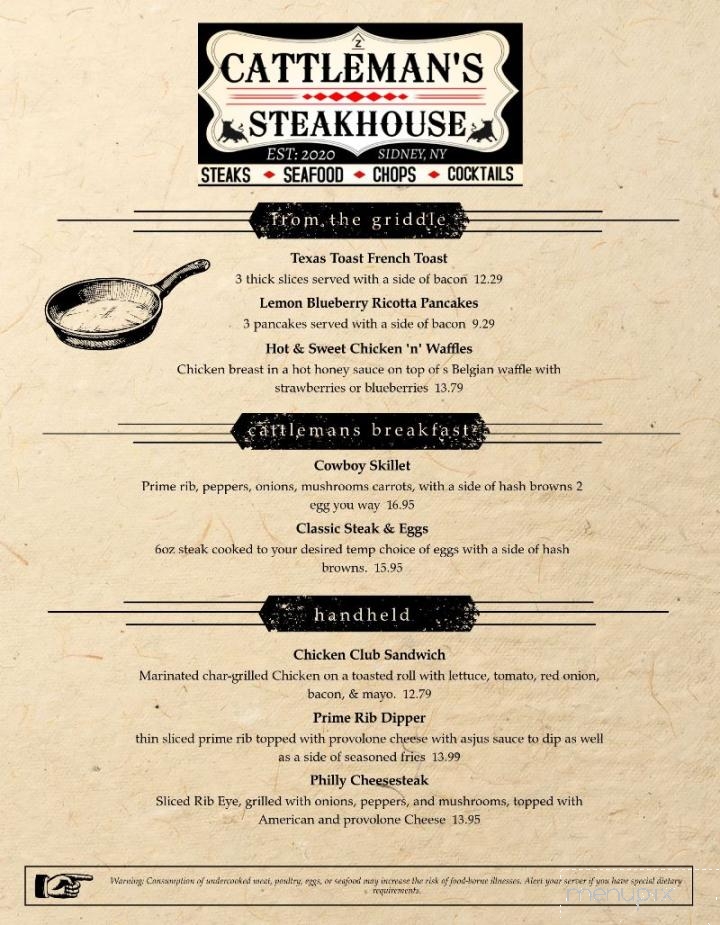 Cattleman's Steakhouse and Lounge - Sidney, NY