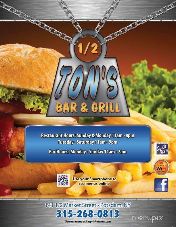 1/2 Ton’s Bar & Grill - Potsdam, NY