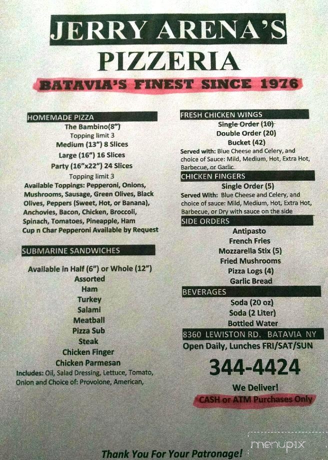 Jerry Arena's Pizzeria - Batavia, NY