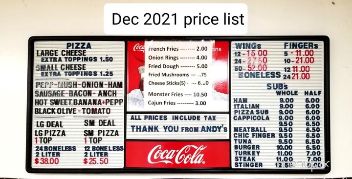 Andy's Pizza - Elba, NY